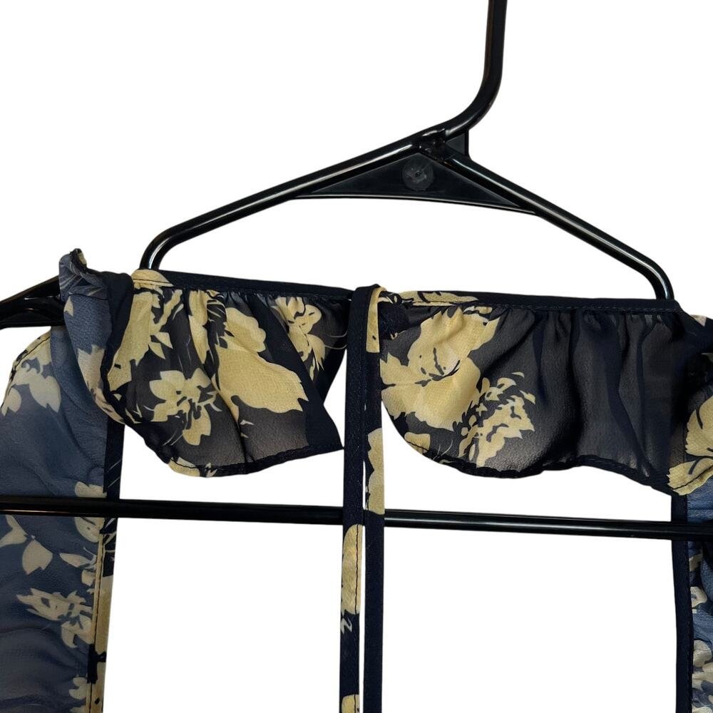 o.p.t. Floral Midi Dress in Navy and Yellow - Picture 7 of 13